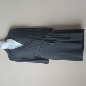4/$30 NY&Co Collection Womens wrap dress Gray and Longsleeve **